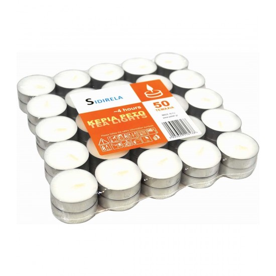 Κεριά ρεσώ 50 τεμ 4 ωρών 